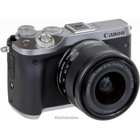 Canon Mirrorless EOS M6 ( Black and silver ) + Kit EF-M15-45 IS STM 